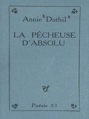 cover image of La pêcheuse d'absolu